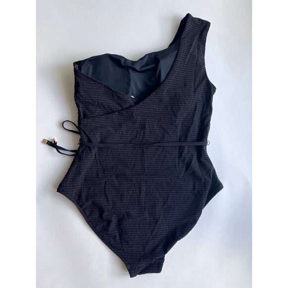 Sea Level Swim One-Shoulder Wide Strap One-Piece Swimsuit Size US 12 - Picture 2 of 3